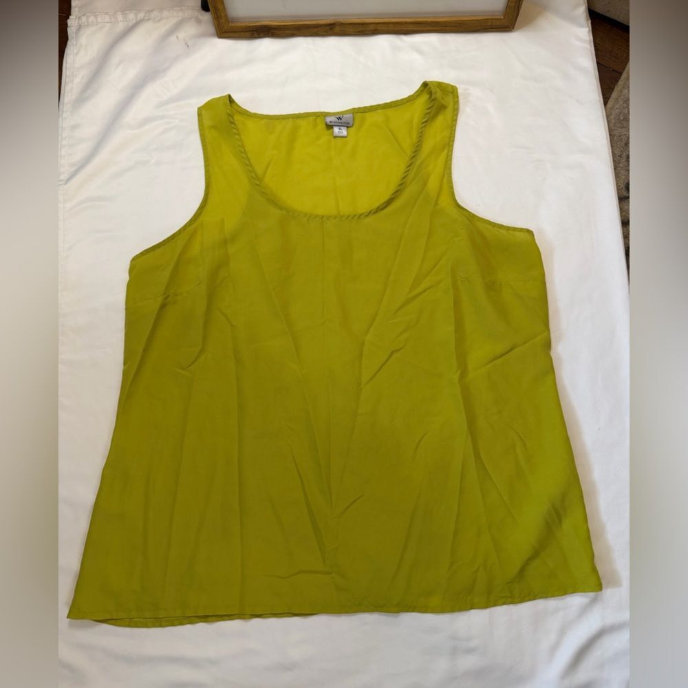 Worthington size XL green/yellow tank top